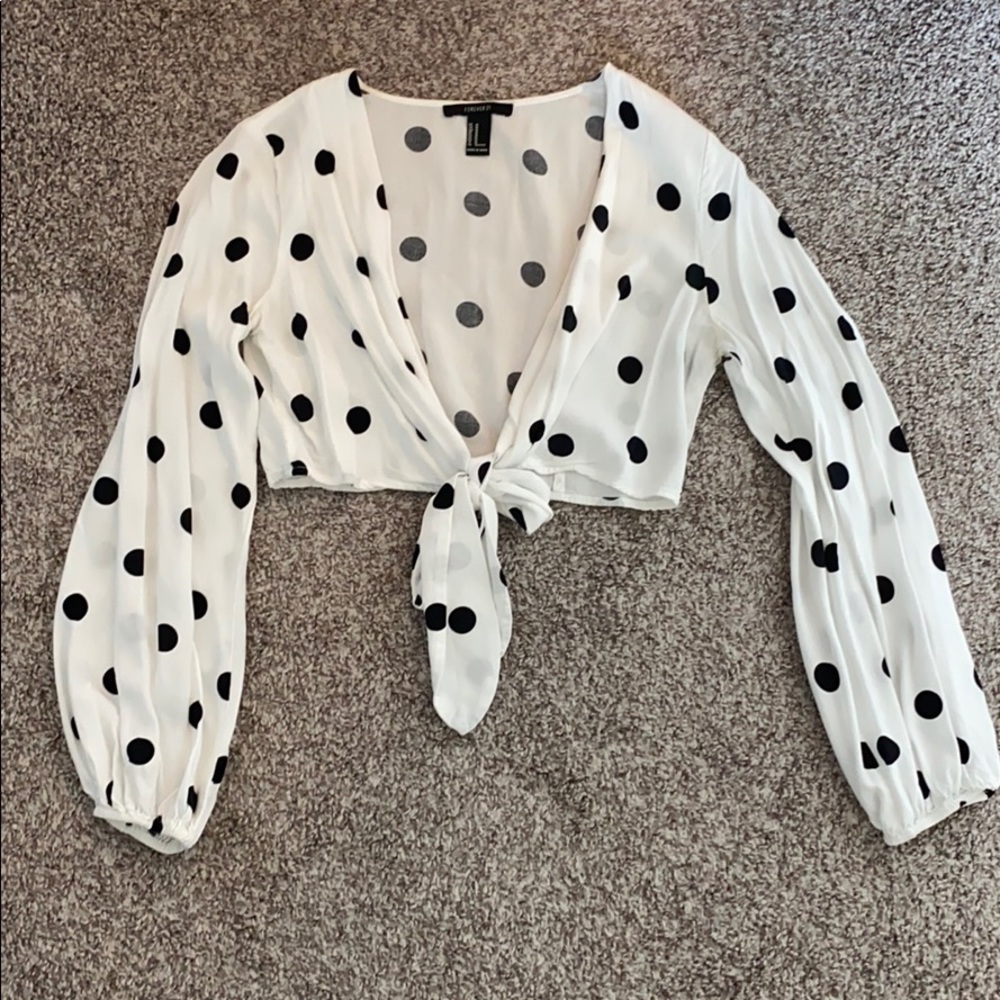 Polkadot crop top